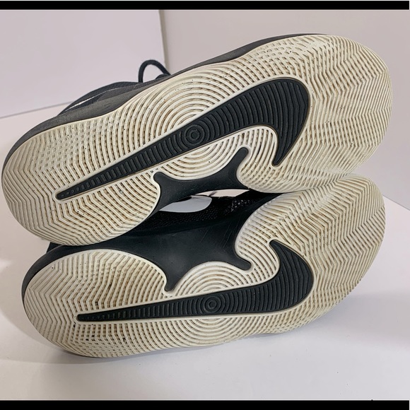 Nike Air Precision Basketball Shoes Black Sneakers SZ 8 EUC - Picture 6 of 8